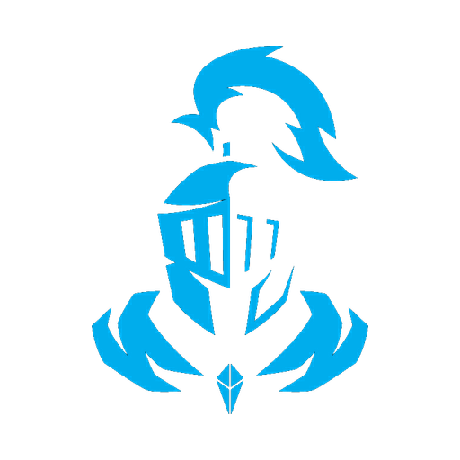 White Knight knight helmet logo